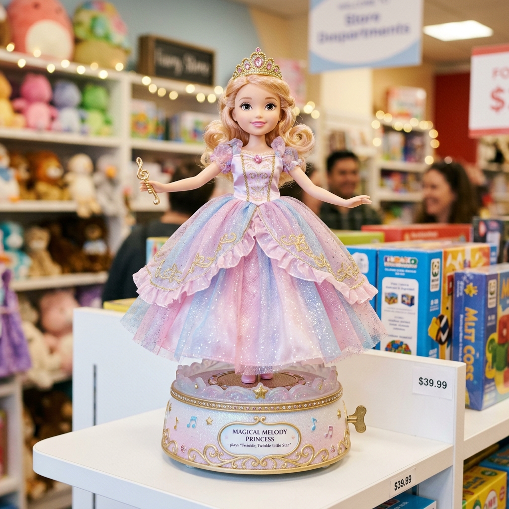 Enchanted Princess Rotating & Musical 3D Doll - image 1